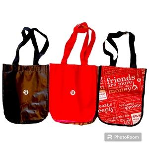 Lululemon Shopping Totes Lot of 3